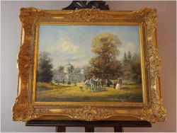 Pałacowa rama! Scena Parkowa Rokoko - Herbert Isenberg *1930