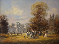 Pałacowa rama! Scena Parkowa Rokoko - Herbert Isenberg *1930