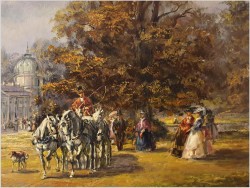 Pałacowa rama! Scena Parkowa Rokoko - Herbert Isenberg *1930