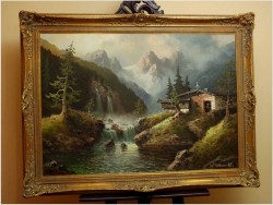 WASSERFALL IM PITZTAL ~ GUSTAW WEISS/GUWE