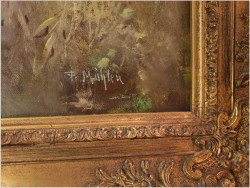 Dużych rozmiarów pejzaż z krowami - Fritz Mühlen (German, 1906-1981)