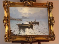 Marynistyka! W zatoce Neapolitańskiej (Golfo di Napoli) - Luigi Conca (Italian, 20th Century) 