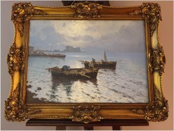 Marynistyka! W zatoce Neapolitańskiej (Golfo di Napoli) - Luigi Conca (Italian, 20th Century) 