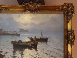 Marynistyka! W zatoce Neapolitańskiej (Golfo di Napoli) - Luigi Conca (Italian, 20th Century) 