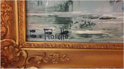 Malarstwo Szpachlowe!!! Lago Maggiore Ascona - Constantino Proietto (1910-1979)