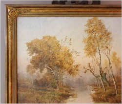 Polecamy obraz olejny! Tajemniczy krajobraz - Jos Van Genegen (1857-1936)