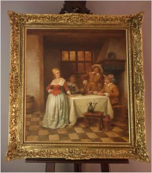 Biesiada przy winie - Curt August Landwehr (Hereford 1920-1988)