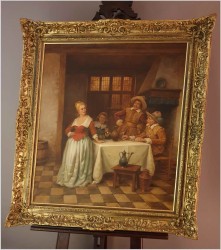 Biesiada przy winie - Curt August Landwehr (Hereford 1920-1988)