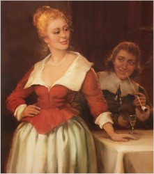 Biesiada przy winie - Curt August Landwehr (Hereford 1920-1988)