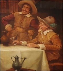 Biesiada przy winie - Curt August Landwehr (Hereford 1920-1988)