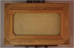 Panoramiczny stary obraz! Wrzosowe pola - Willi Hahn (1918-2003)