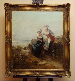 W OCZEKIWANIU NAD BRZEGIEM MORZA! DICKMEIS GERHARD (Heinsberg 1918 – 1978 Jülich)