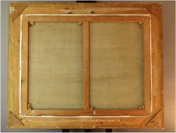 DUŻE MALARSTWO RODZAJOWE - ROZMOWA GENTELMANÓW PRZY LAMPCE WINA - SYG. SOMERS 1970 (124CMx104CM)