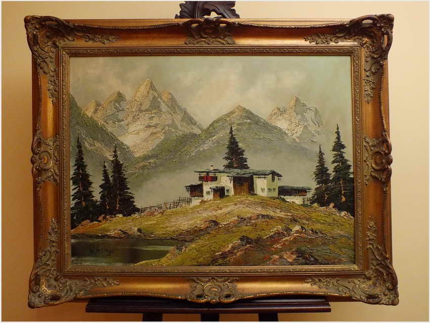 POLECAMY! KRAJOBRAZ ALPEJSKI -  WOLFGANG HEINZ UNGER *1929