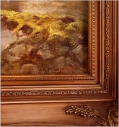 Kolekcjonerski rarytas! Łoś na mokradłach - oryg. Georg Majewicz (1897-1965) 