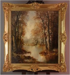 Wyjątkowe malarstwo! Tajemniczy las - oryg. Erich Griese *1912