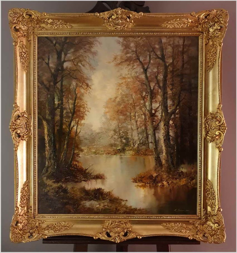 Wyjątkowe malarstwo! Tajemniczy las - oryg. Erich Griese *1912