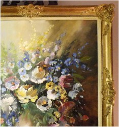 ZOBACZ! WYJĄTKOWA SALONOWA MARTWA NATURA - BUKIET WIOSENNYCH KWIATÓW, NIEMCY XXw.