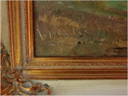 Duży stary obraz olejny! Tajemniczy las - Guido GNOCCHI *1917