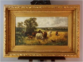 Wypas koni  - LUDWIG KOCH (Wien, Österreich, 1866 - 1934)