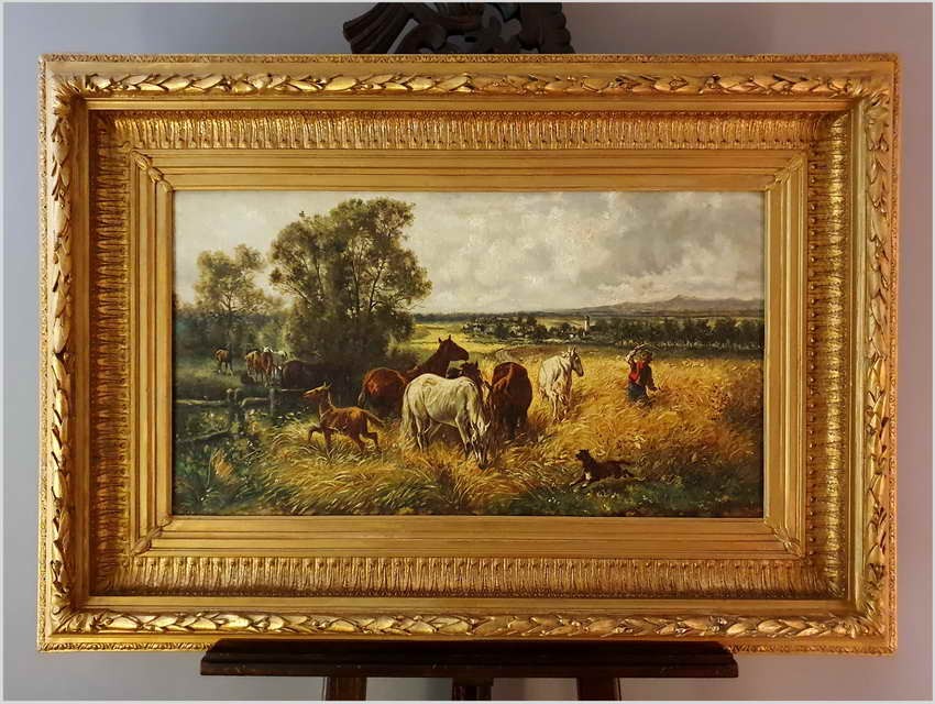 Wypas koni  - LUDWIG KOCH (Wien, Österreich, 1866 - 1934)