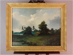 Pejzaż, na mokradłach - Ryszard Wojtyna (Wrocław, 1926-1990)