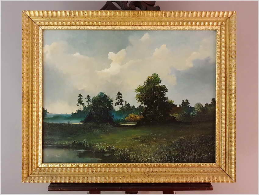 Pejzaż, na mokradłach - Ryszard Wojtyna (Wrocław, 1926-1990)