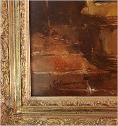 Scena rodzajowa we wnętrzu - Dickmeis Gerhard (1918 - 1978)