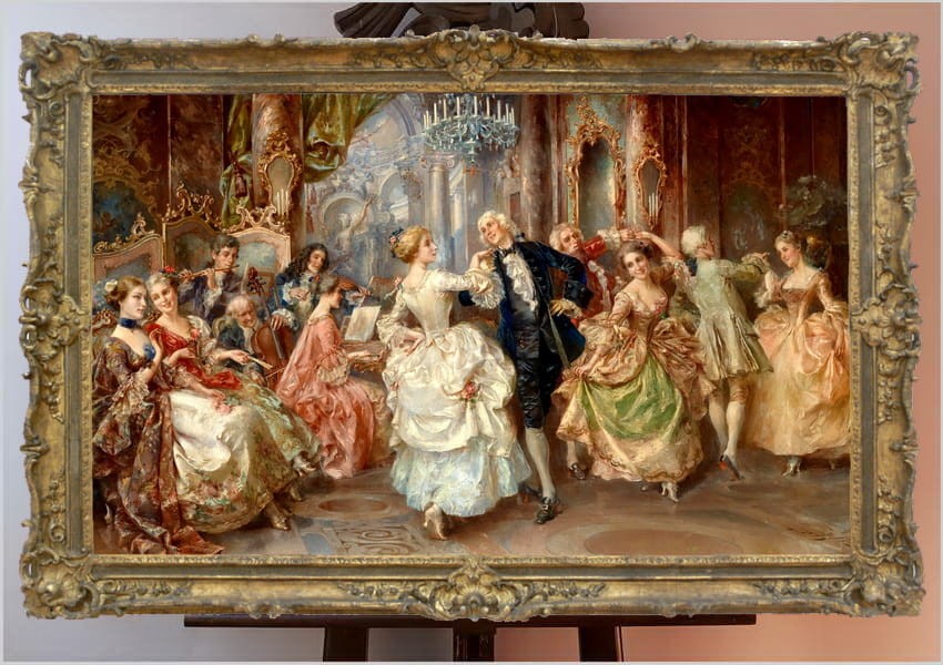 W sali balowej ~Jean-Paul Sinibaldi (French, 1857-1909)