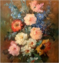 Kompozycja kwiatów - Hedwig Petermann (1877-1919)