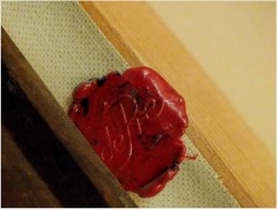 UNIKAT! DEGUSTACJA WINA ! org Prof. Willi DEPRÉ (1922-1995r.) „Blejtram, pieczęć lakowa!”