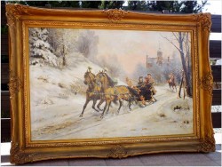 WYJAZD Z ZAMKU ~ ULPIANO CHECA  SANZ (Spanish, 1860-1916)