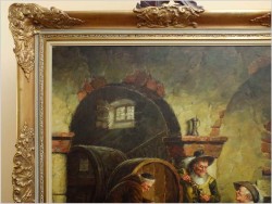 MALARSTWO AUKCYJNE! DEGUSTACJA WINA! org HEIN VAN DOREN ur. 1930r (ROZMIAR XXL)