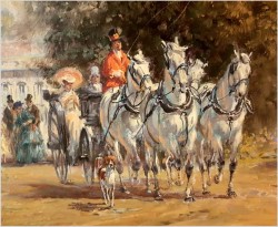 Malarstwo Rokoko! Dworska Scena Parkowa - Herbert Isenberg *1930