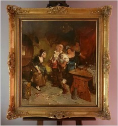 Scena rodzajowa! Stłuczone szkło na szczęście - Dickmeis Gerhard (1918 - 1978)