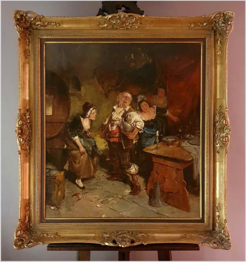 Scena rodzajowa! Stłuczone szkło na szczęście - Dickmeis Gerhard (1918 - 1978)