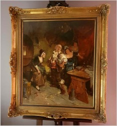 Scena rodzajowa! Stłuczone szkło na szczęście - Dickmeis Gerhard (1918 - 1978)