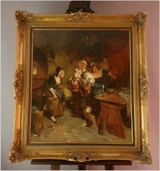 Scena rodzajowa! Stłuczone szkło na szczęście - Dickmeis Gerhard (1918 - 1978)