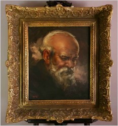 Malarstwo aukcyjne! Portret starca! org Prof. Willi DEPRÉ (1922-1995r.)