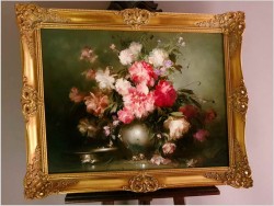 Pałacowe kwiaty w wazonie - Kömpöczi Balogh Endre (Budapest 1911-1977)