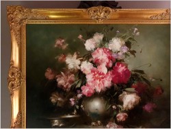 Pałacowe kwiaty w wazonie - Kömpöczi Balogh Endre (Budapest 1911-1977)