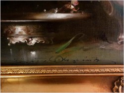 Pałacowe kwiaty w wazonie - Kömpöczi Balogh Endre (Budapest 1911-1977)