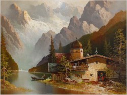 BERGSEE MONTE BIVERA - GUSTAW WEISS/GUWE (80cmx70cm)