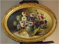 KOMPOZYCJA KWIATÓW W WAZONIE - HEDWIG PETERMANN (1877-1919)