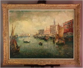 Wenecja | Widok na Plac Św. Marka - Ludwig Gschossmann (1894-1988)