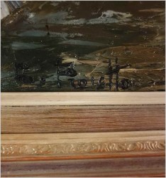 Stare malarstwo orientalne! Szpachla, Uliczkami Marakeszu - Constantino PROIETTO (1910-1979)