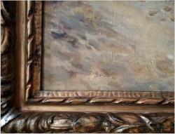 Uwaga duże malarstwo! 142cmx122cm - Rosyjska Trojka w zimowej scenerii - XIXw.