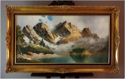 Piękna Panorama Alpejska,  Zugspitze Und Eibsee - J.E. Lemke *1916