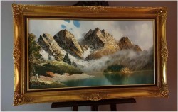 Piękna Panorama Alpejska,  Zugspitze Und Eibsee - J.E. Lemke *1916