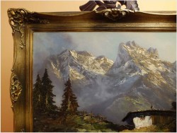 POLECAMY! KRAJOBRAZ ALPEJSKI! - HERBERT UERPMANN, ( Barmen 1911 - 1996 Düsseldorf)